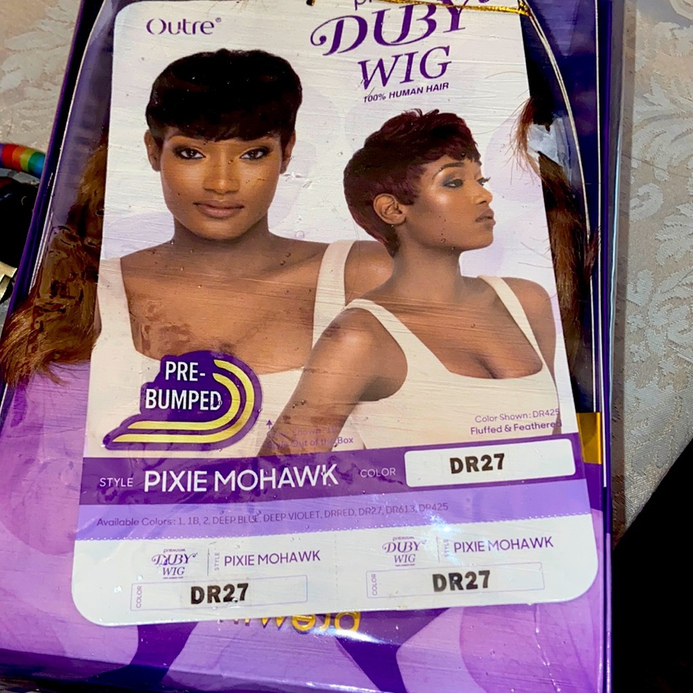 Pixie wig 100 %human hair